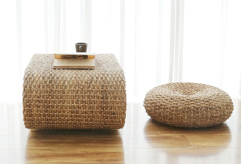 Straw Coffee Two Level Coffee Table - Image 6