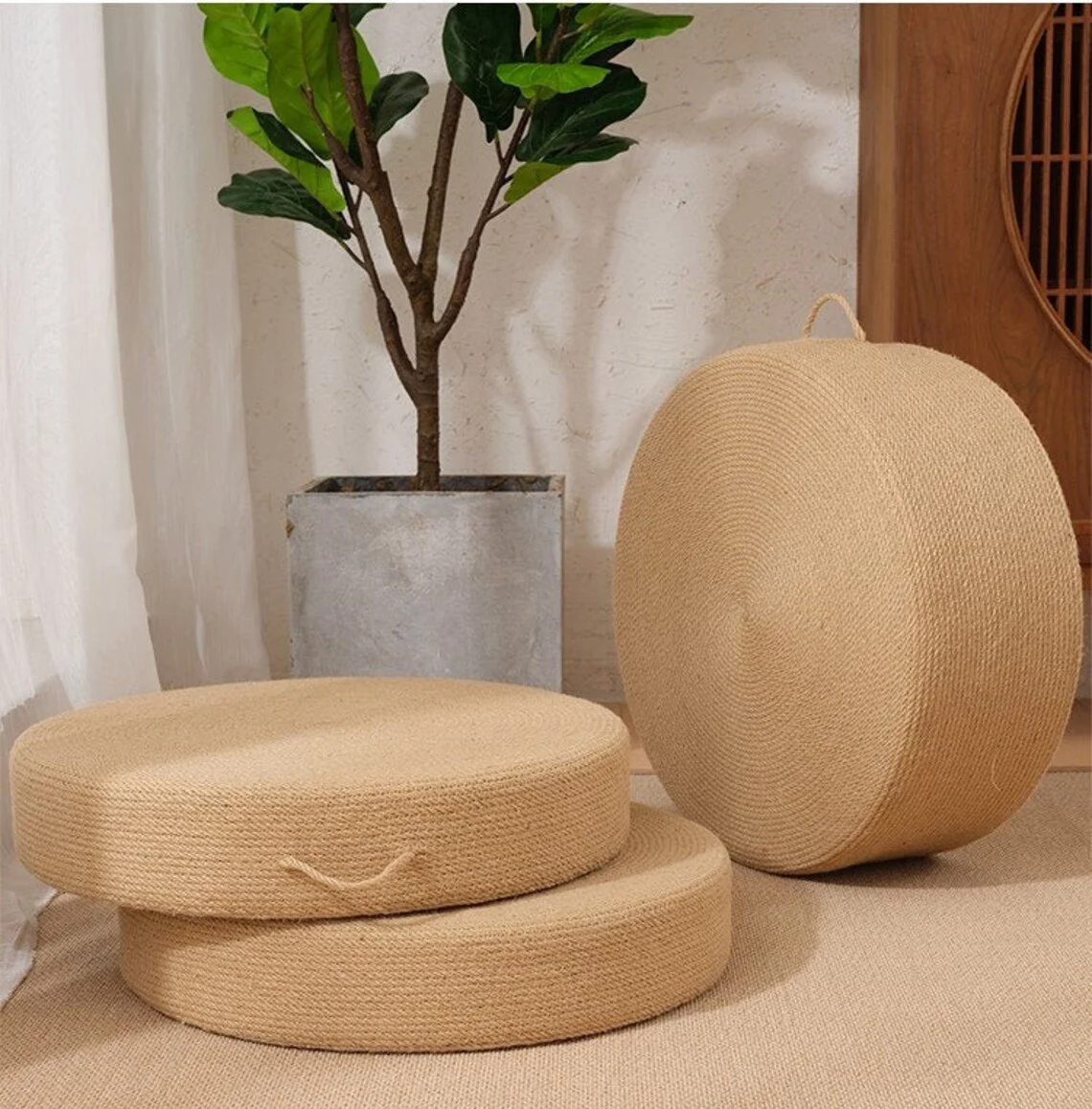 Straw Floor Cushions Tatami Cushion - Image 3