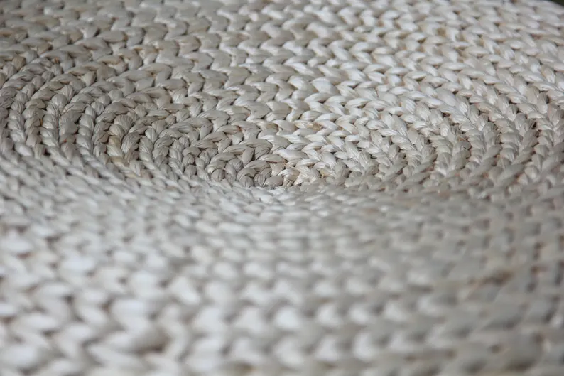 Straw Pouf Floor Cushions - Image 7
