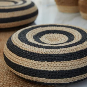 Straw Pouf Floor Cushions Pouf Ottoman