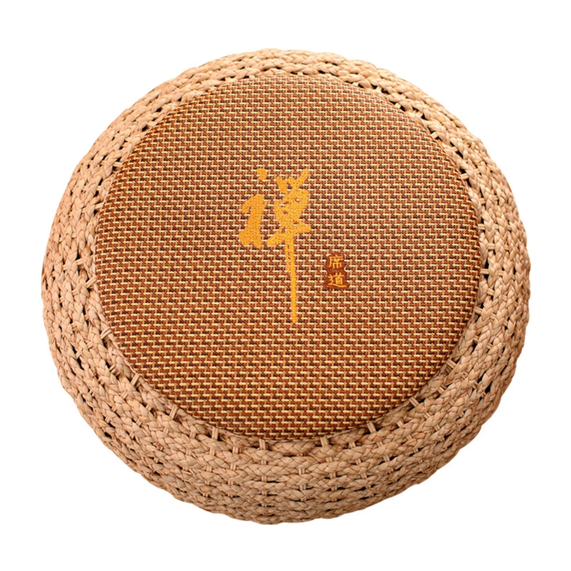 Straw Floor Cushions Ottomans Floor Pouf